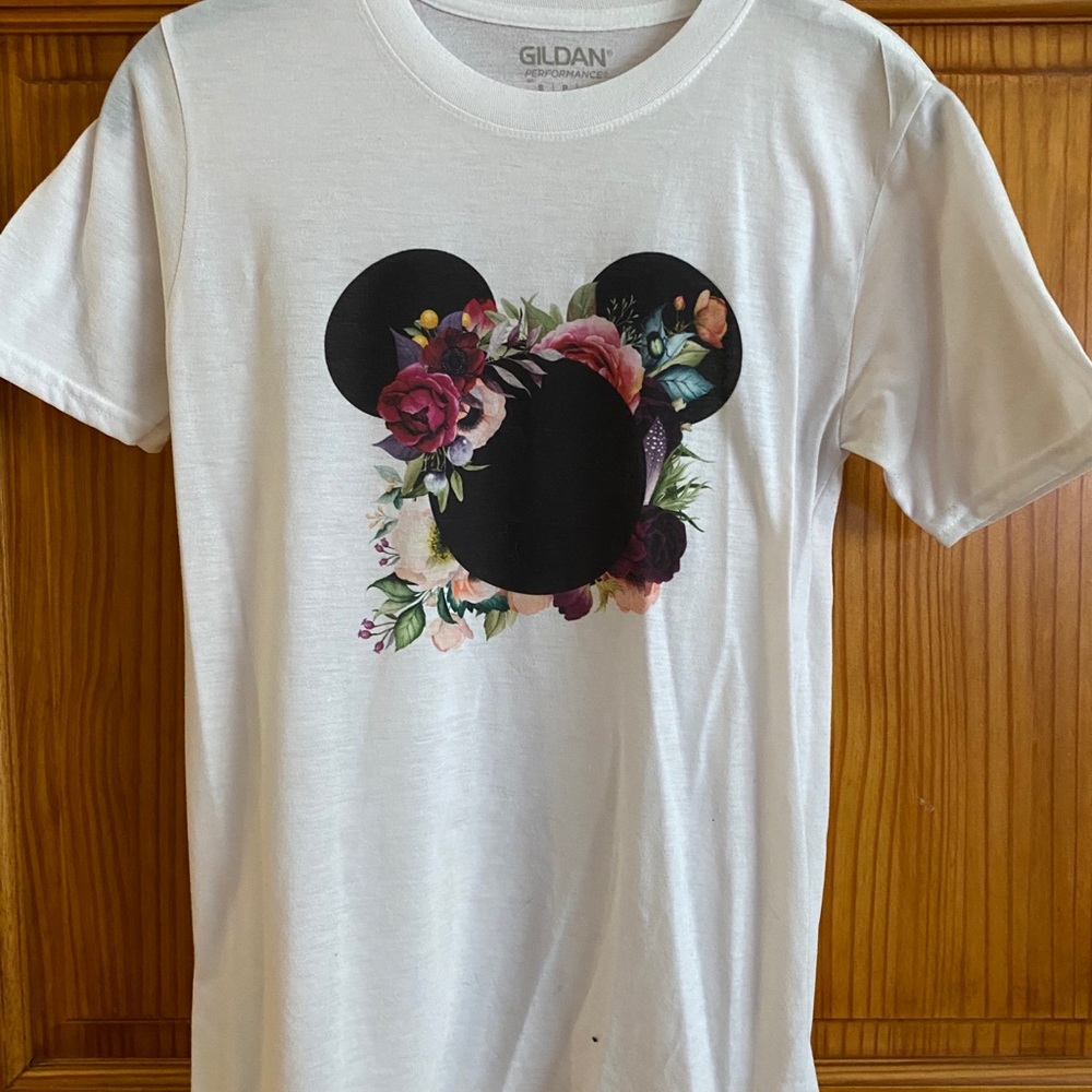 Disney Floral Mickey Mouse Shirt